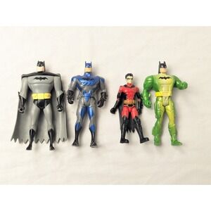 Lot of 4 Batman & Robin Action Figures Kenner 1995 1998 Vintage DC‎ Comics
